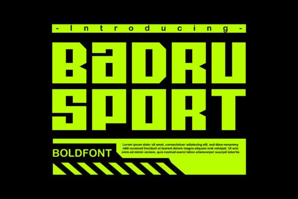 Badru Sport Font for Creative Makers