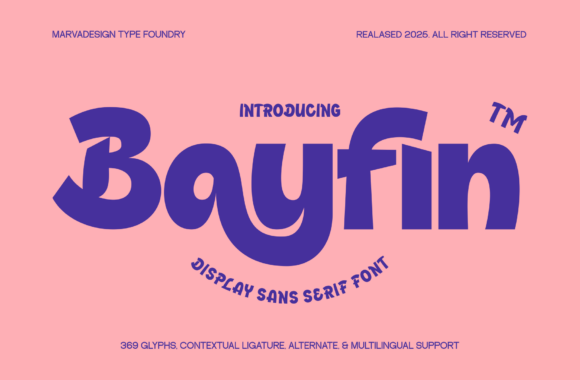 Bayfin: A Bold Display Font for Impactful Design