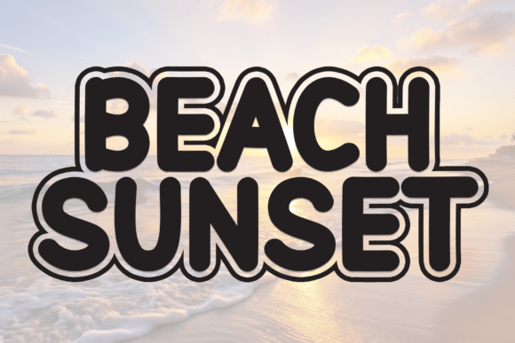 Beach Sunset Font Review