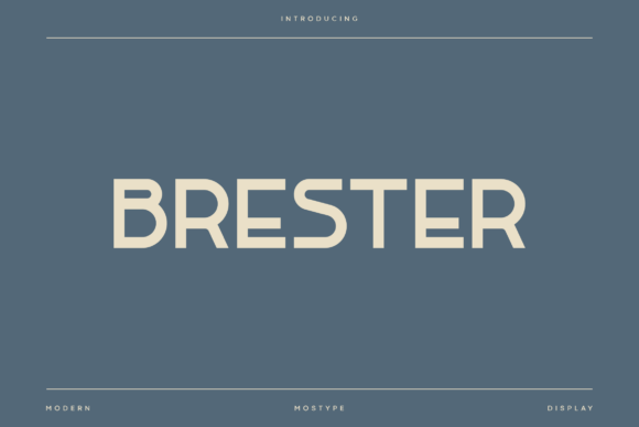Brester: A Font for Modern Business