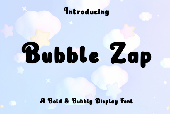 Bubble Zap Font for Web Design