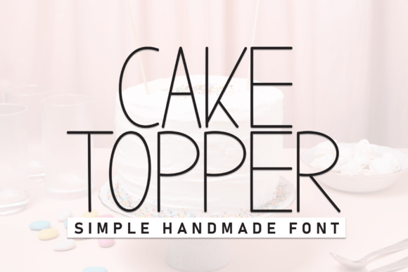 Cake Topper Font for Business Branding