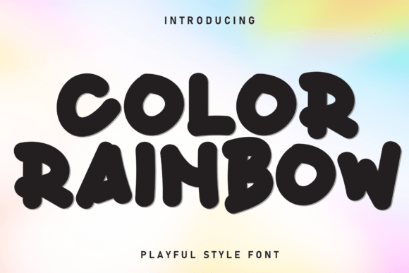 Color Rainbow Font for Business Branding