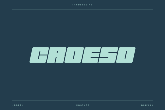 Croeso: A Bold Display Font for Creative Projects