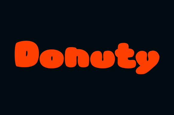 Donuty: A Bold, Playful Font for Creative Projects