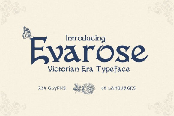 Evarose Font for Elegant Crafts