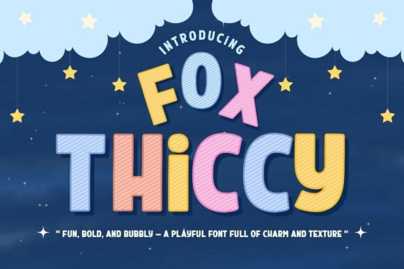 Fox Thiccy: A Fun Display Font for Creative Campaigns