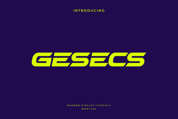 Gesecs Font for Web Design