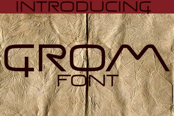 Grom: A Futuristic Display Font