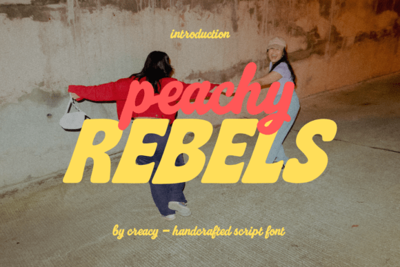 Peachy Rebels: A Bold Font for Creative Projects