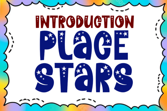 Place Stars Font for Creative Projects