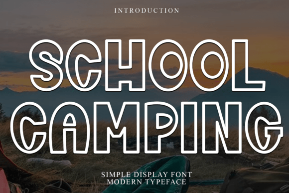 School Camping Font for Creative Projects