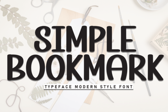 Simple Bookmark Font for Bold Design