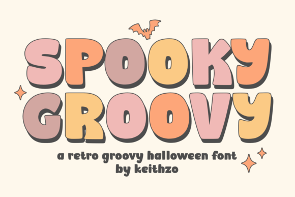 Spooky Groovy Font for Creative Projects