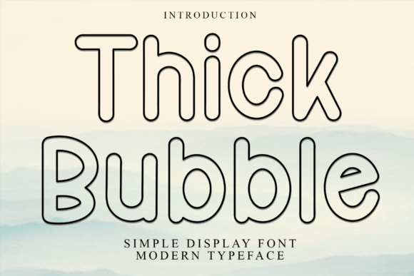 Thick Bubble Font for Festive Branding