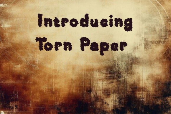 Torn Paper Font