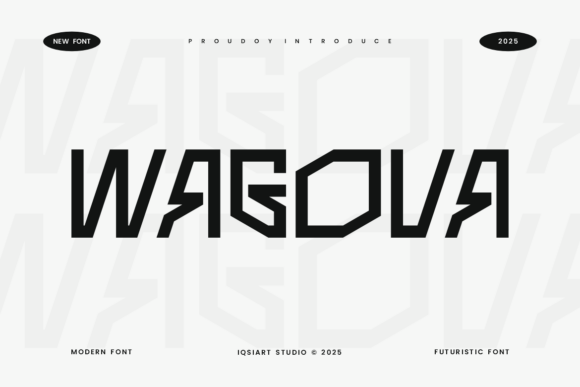 Wagova: A Futuristic Font for Digital Campaigns
