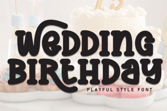 Wedding Birthday Font for Web Design