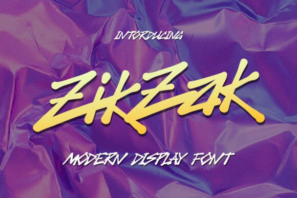 Zikzak Font: Bold and Unapologetic